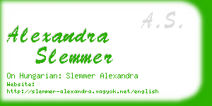 alexandra slemmer business card